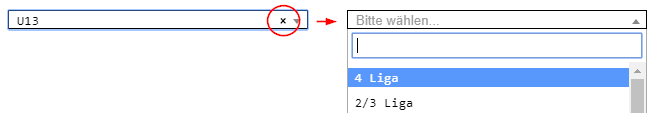 Dropdowns auf leer setzen
